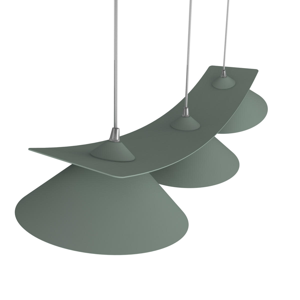 HÄNGELEUCHTE Miller X3 - Grün, Metall (70/25/16cm) - Lumicom