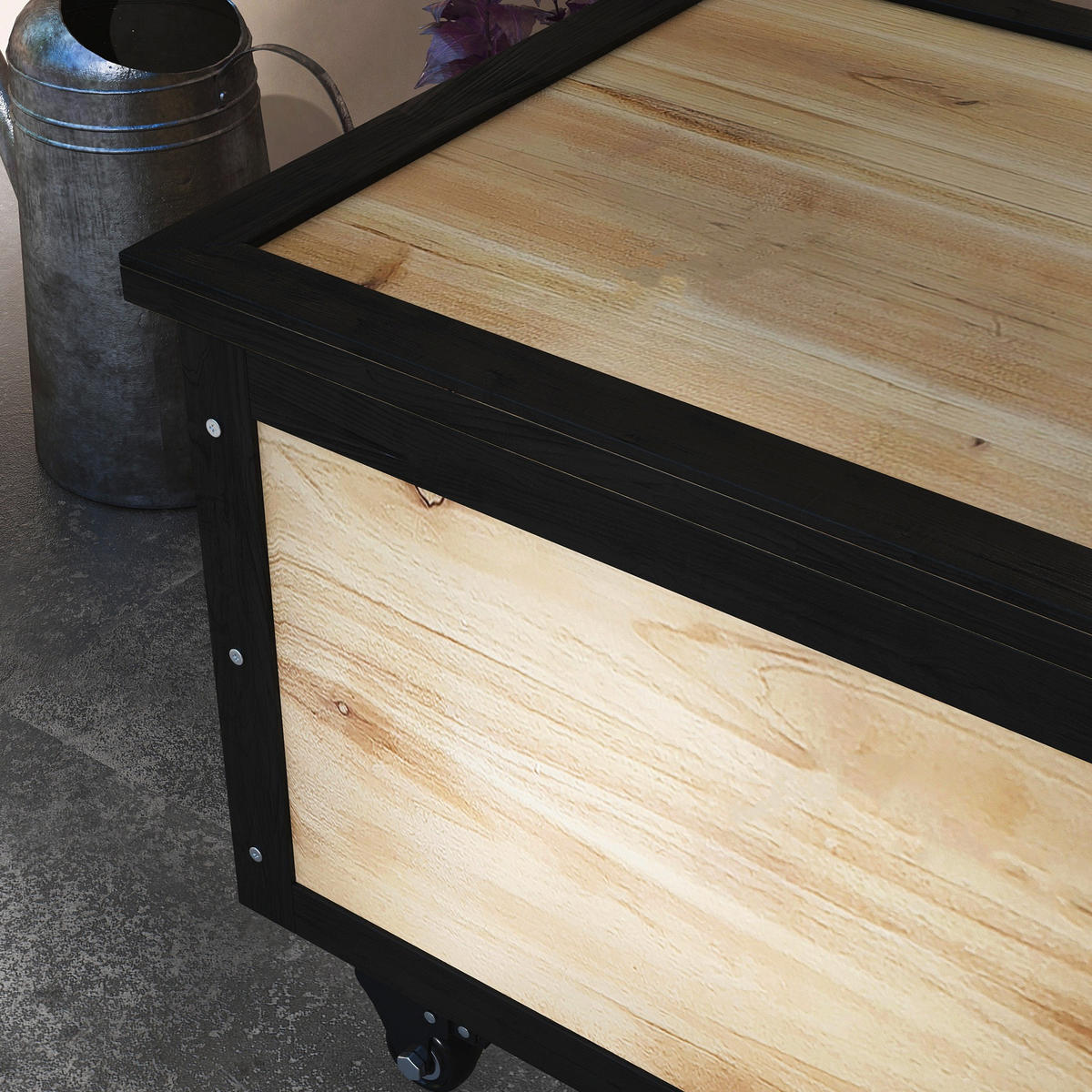 GARTENBOX, Tannenholz, Naturholz - Naturfarben, Holz (50/43/100cm) - Outsunny