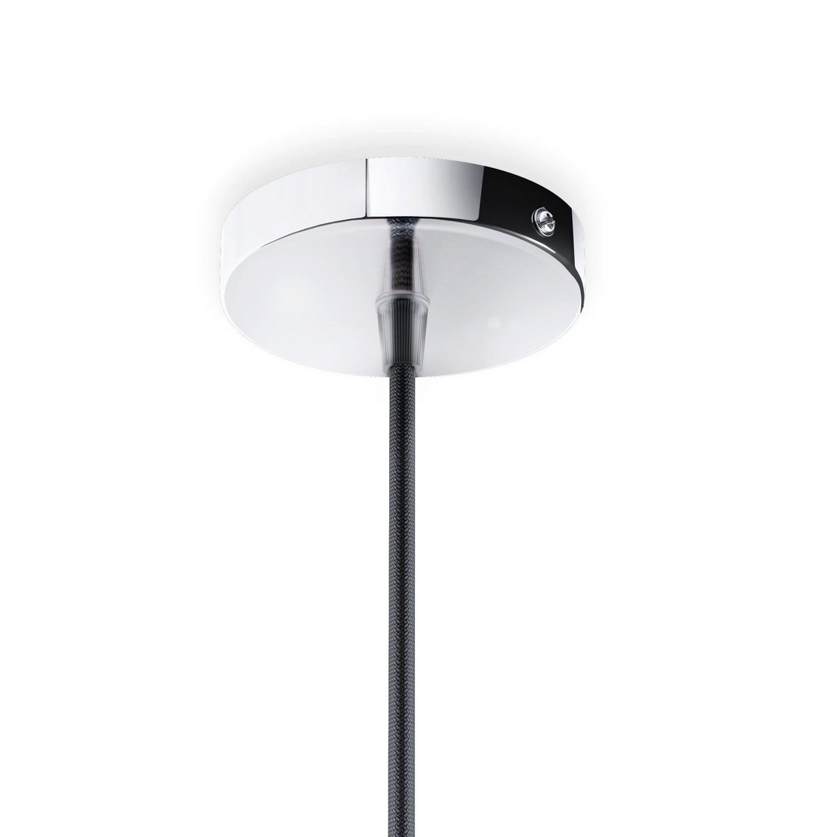 PENDELLEUCHTE ELISA schwarz/Chrom 15 W - Schwarz, Metall (10/10/2cm) - Rendl