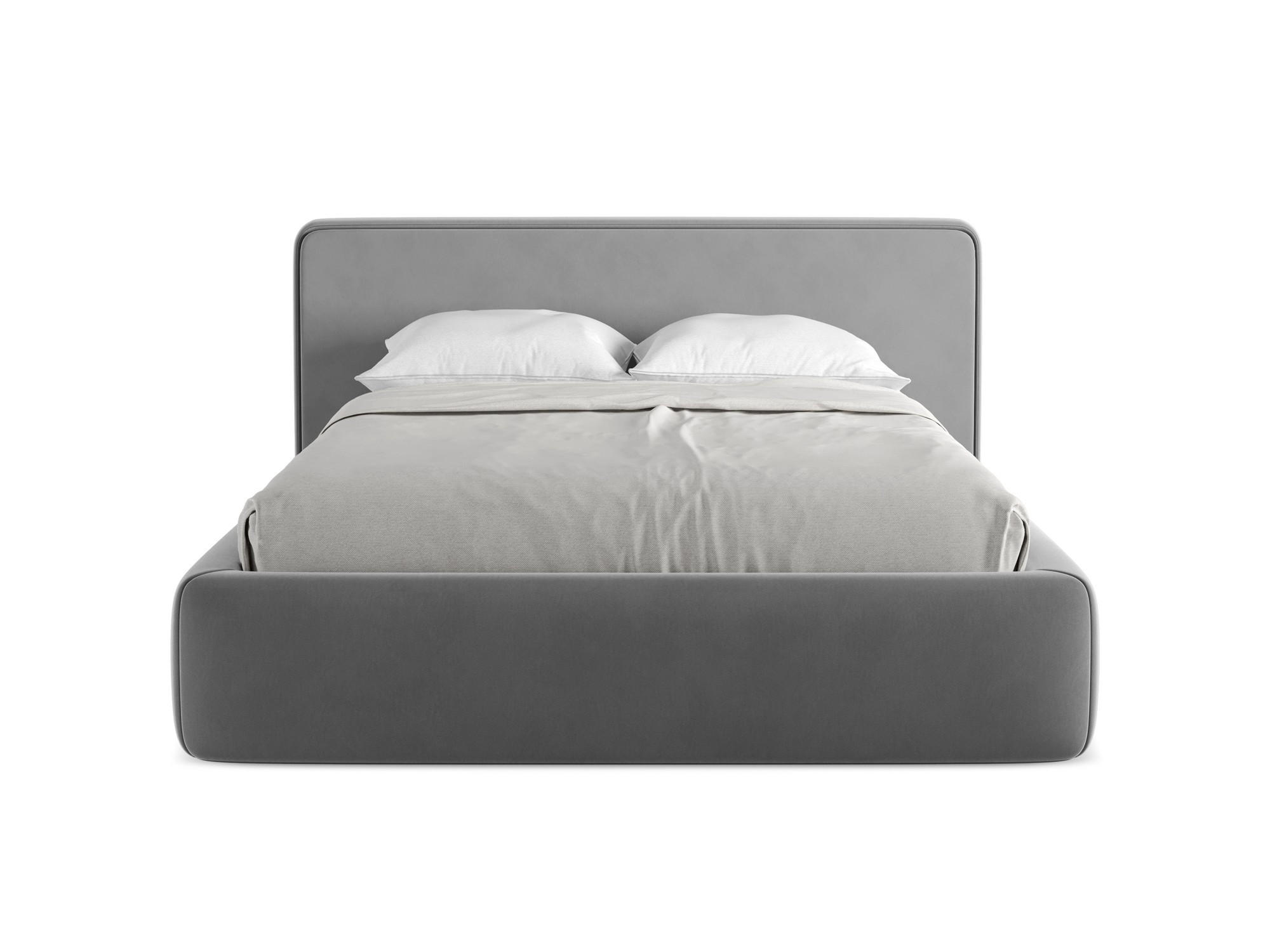 POLSTERBETT mit Bettkasten und Lattenrost 180x225 Grau - Schwarz/Grau, Kunststoff/Textil (140/200cm) - Makamii