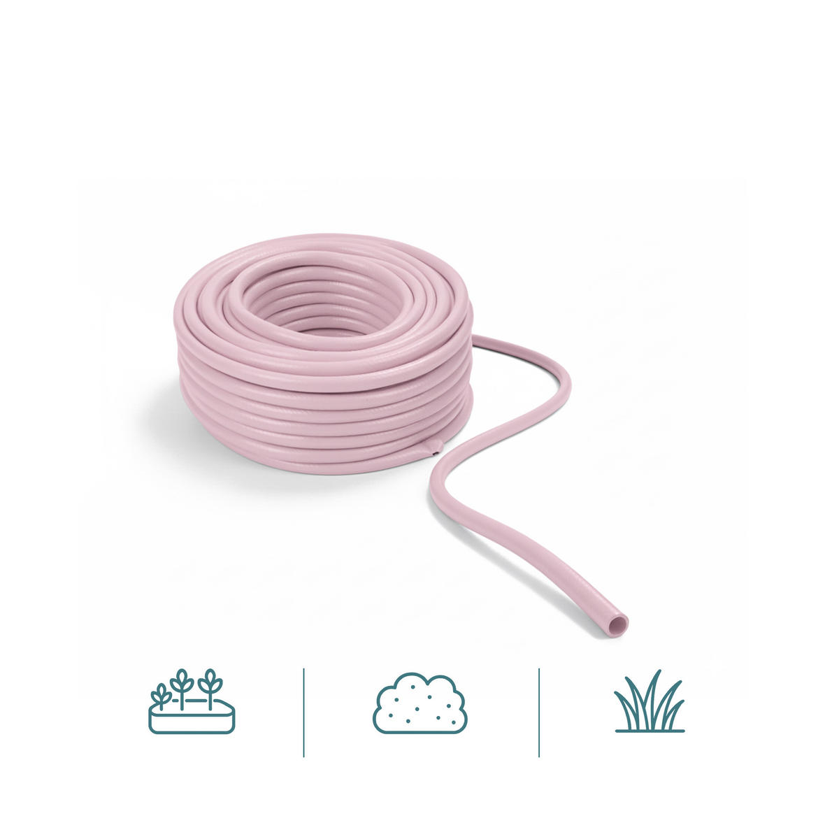 GARTENSCHLAUCH - Rosa, Kunststoff (3000cm) - Relaxdays
