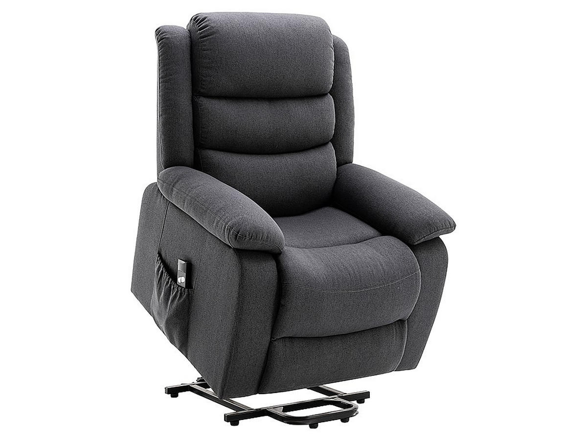 RELAXSESSEL Fernsehsessel - Stoff - Anthrazit - NADINE - Anthrazit, Textil (94/111/86cm) - Vente-Unique