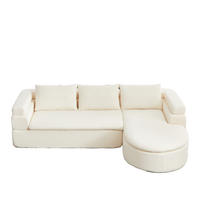ECKSOFA 260/170/65 cm Beige Chenille mit Chaiselongue - Beige, Textil (260/170cm) - Oxeza
