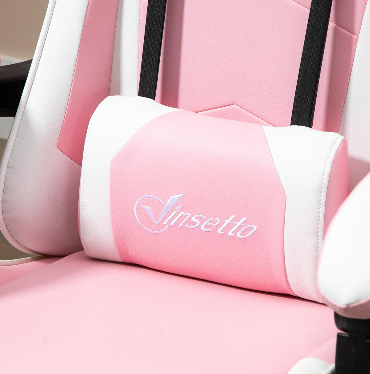 DREHSTUHL 64/67/119-127 cm pink aus Schaumstoff mit Fußstütze - Pink, Kunststoff (67/127/64cm) - OKWISH