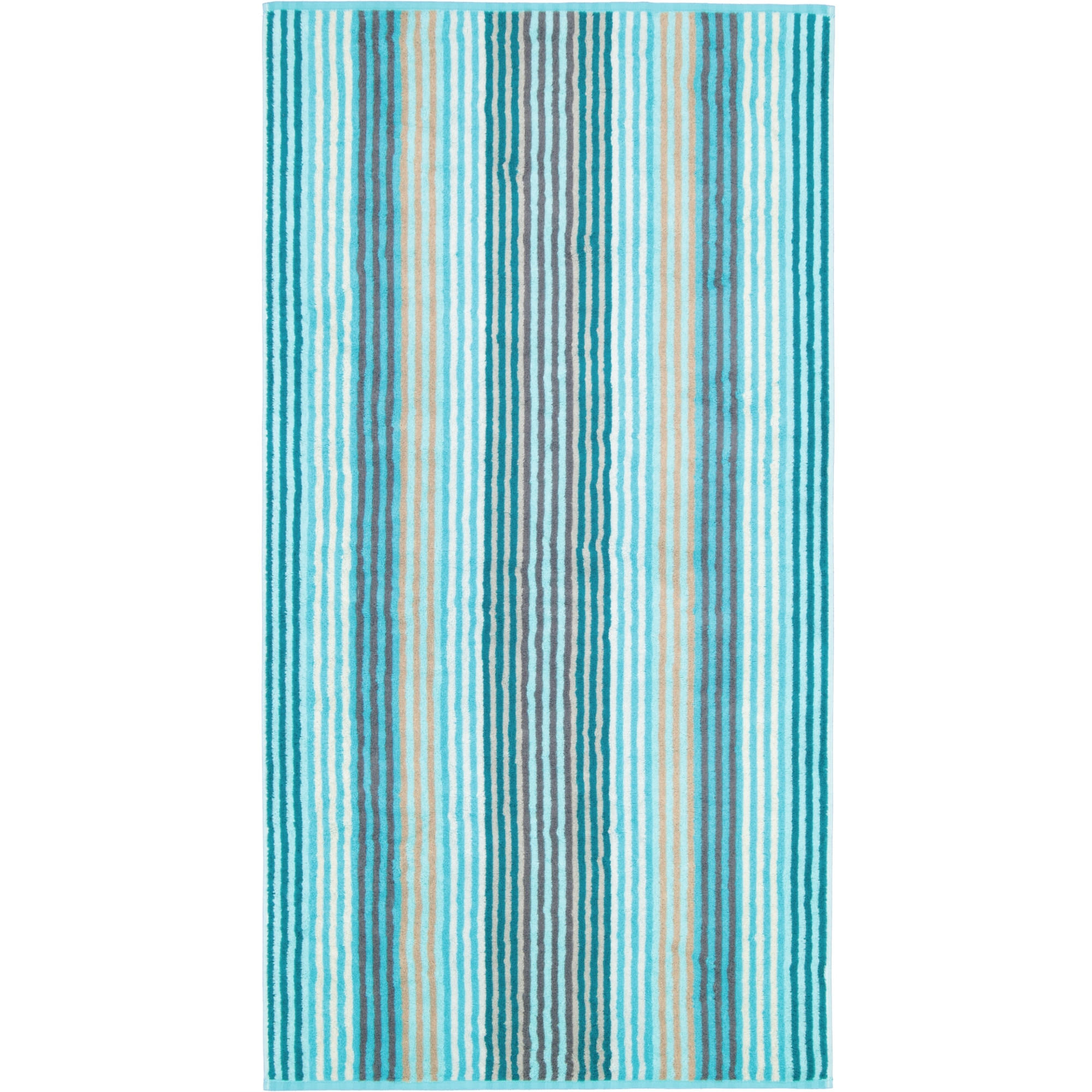 HANDTÜCHER UNIQUE STREIFEN 944 TÜRKIS - 44 - Blau, Textil (70/140cm) - Cawö