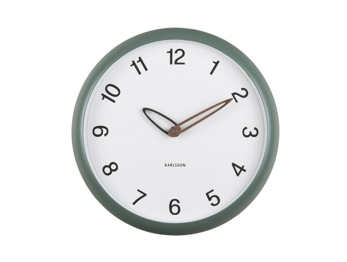 WANDUHR Bella 4/30/30 cm - Grün, Kunststoff (30/30/4cm) - Karlsson