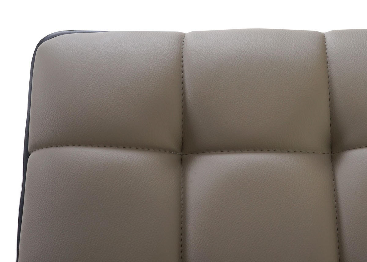 ESSZIMMERSTUHL 103x43x54cm Sitzhöhe 41cm Kunstleder Taupe-Grau - Taupe, Kunststoff (43/103/54cm) - CHEFGASTRO