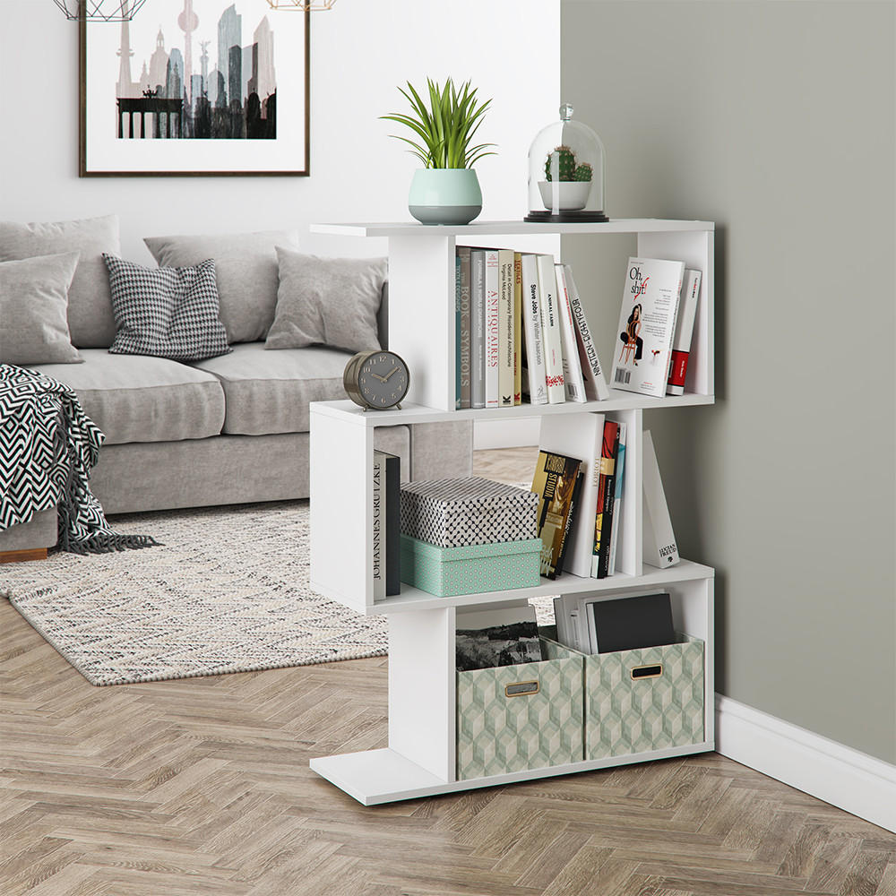 RAUMTEILER Levio Weiß 70 x 97.4 cm - Weiß, Holzwerkstoff (70/97.4/23.8cm) - Vicco