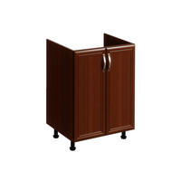 SPÜLENSCHRANK D60Z – Sycylia Milano – Milano / Walnuss - Walnussfarben, Holzwerkstoff (60/82/47cm) - ROYAL24_MARKT