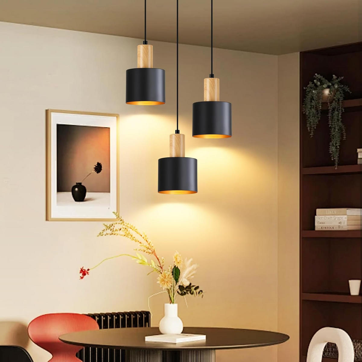 LED PENDELLEUCHTE COLEMAN Ⅲ 22/22/174 cm - Schwarz, Metall (22/22/174cm) - Nettlife