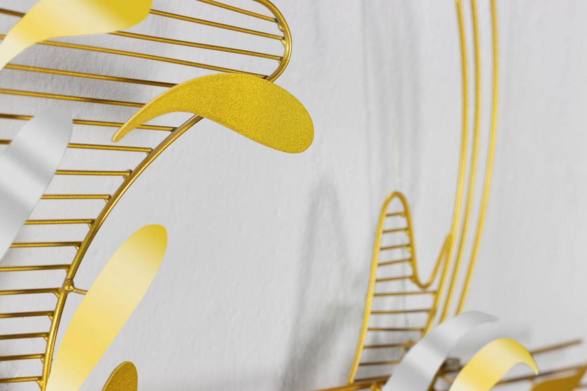 WANDDEKO Gold 121/53 cm - Goldfarben, Metall (2.9/53/6cm) - KUNSTLOFT