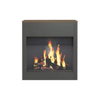 ELEKTROKAMIN Dunkelgrau 27/75/83 cm - Grau, Holzwerkstoff (75/83/27cm) - Mobili Rebecca