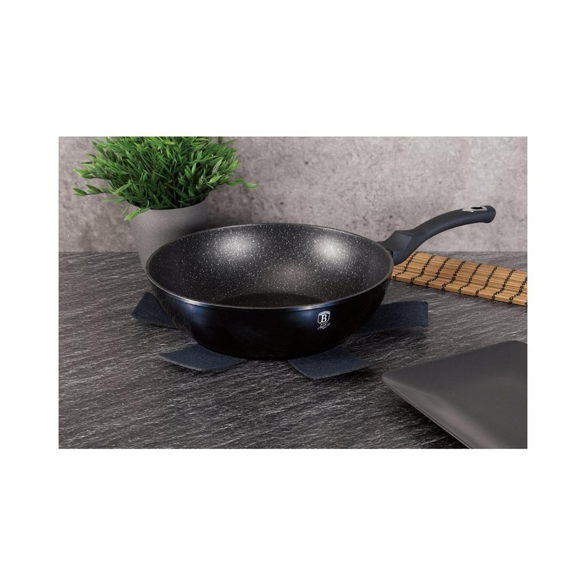 PFANNE Türkis 28/28/9 cm BH1875 - Türkis, Metall (28cm) - Berlinger Haus