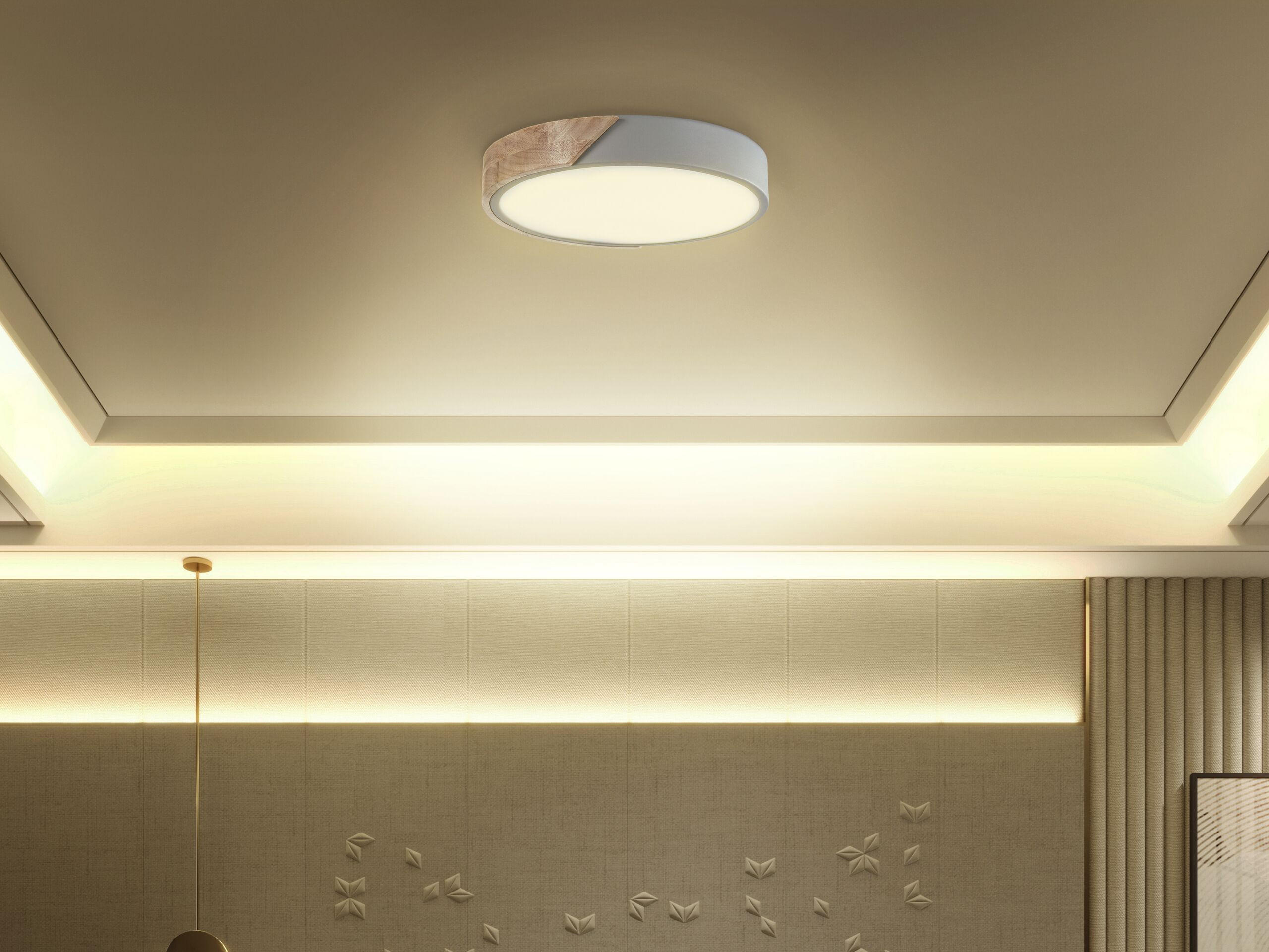 DECKENLEUCHTE Pattani 31/31/5 cm - Grau, Metall (31/31/5cm) - Beliani