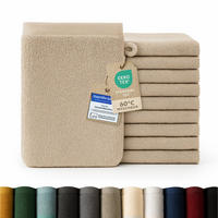 ŽÍNKA sada 10 ks, 10x žínka 15/20 cm, taupe - šedohnědá, textil (15/20cm) - Blumtal