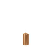 STUMPENKERZEN Bronze Ø 48 x 100 mm, 8 Stück - Bronzefarben, Paraffin (5/10cm) - Wiedemann Kerzen
