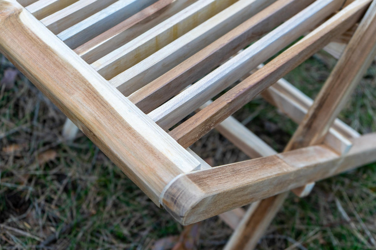 GARTENSTUHL MENORCA - Beige, Holz (34/88/37cm) - SAM