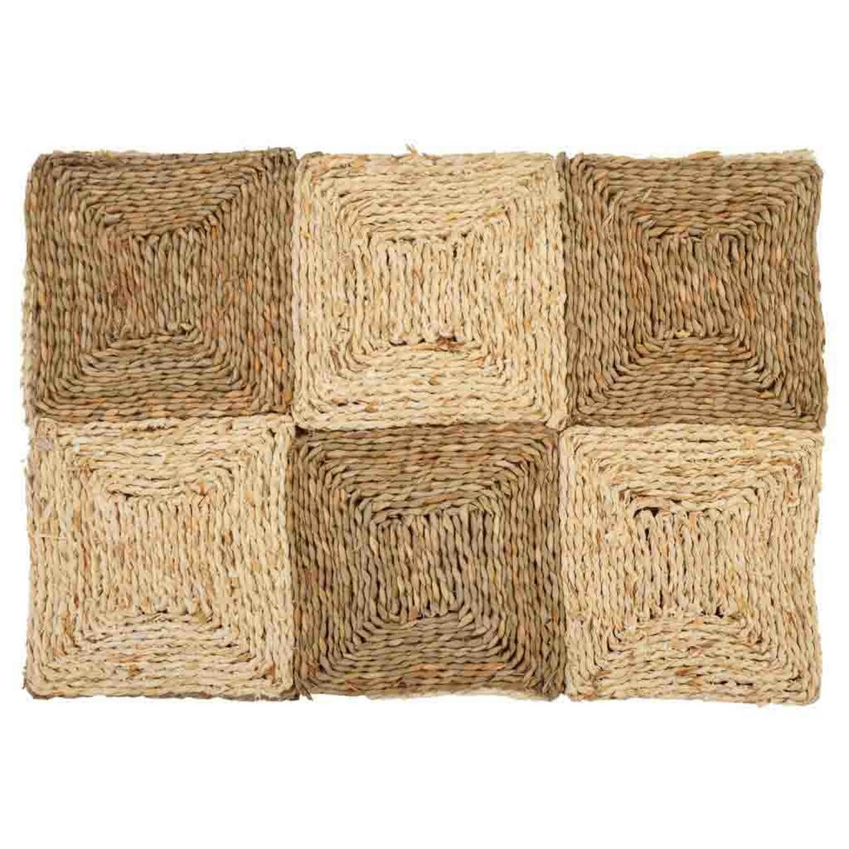 NATURFASERTEPPICH braun handgewebt 90x180x2 cm - Multicolor, Naturmaterialien (90/180cm) - Wanderlust