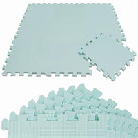 SPIELMATTE ab Null - 90 cm Baby Puzzlematte Mint - Mintgrün, Kunststoff (30/30cm) - Littletom
