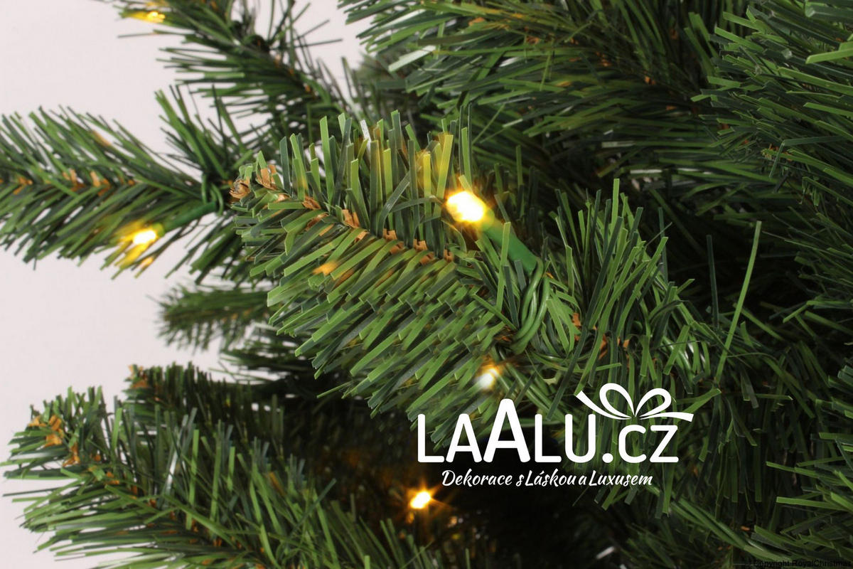 LAALU WEIHNACHTSBAUM künstlich e grüne Tanne Narnia 210 cm mit SMART LED LIGHTING mit Ständer - Grün, Kunststoff (210cm) - LAALU