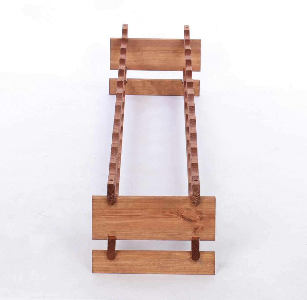 WEINREGAL VINOTECA FLEX PRO HxBxT 23x123x28cm 24 Flaschen auf 2 Ebenen Braun geölt - Braun, Holz (123/23/28cm) - PROREGAL
