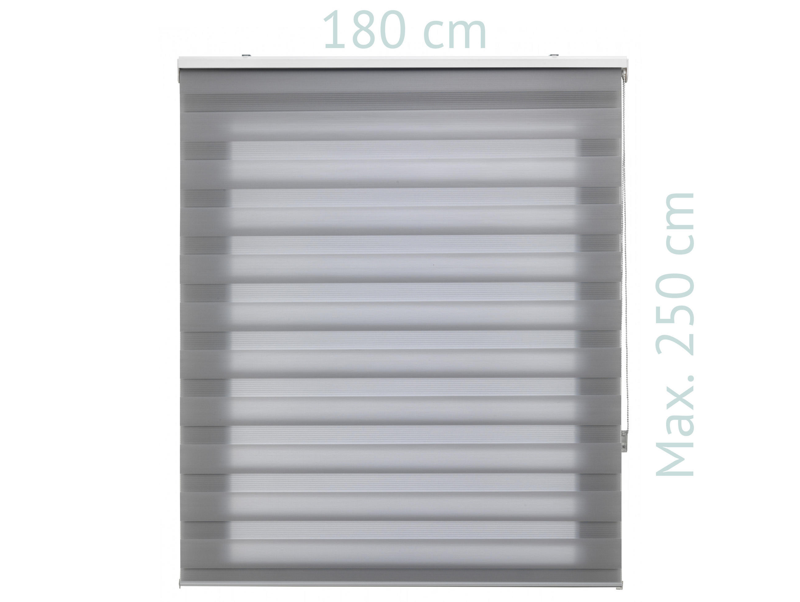 ROLLO Polyester Transluzent Grau 180x250 - Grau, Textil (180/250/1cm) - Purline