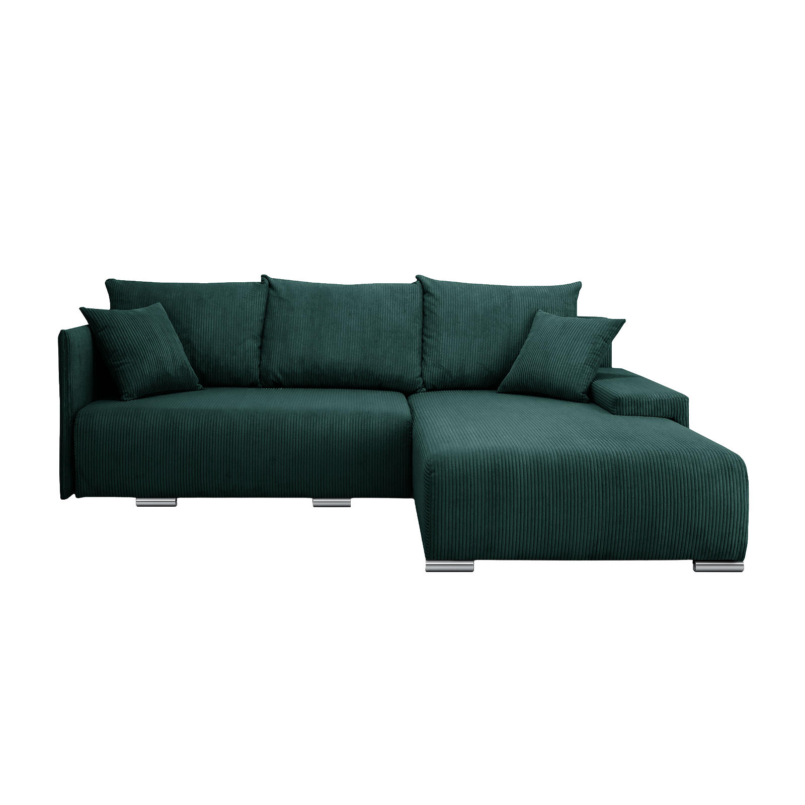 Fedve ECKSOFA TRAWANGA L s funkcí spaní, Zelená