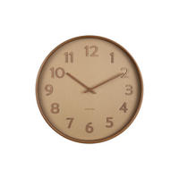 WANDUHR Pure Braun 40/40/4.5 cm - Braun, Holz (40/4.5/40cm) - Karlsson