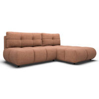ECKSOFA Ceglasty MILA Ausziehbar Rechts Ohne Armlehnen - Orange, Textil (177/230cm) - Sepro Meble