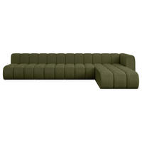 ECKSOFA modulares Sofa Darnel-L3 - 387x177x70 cm Grün - Grün, Holzwerkstoff/Textil (387/177cm) - ALTDECOR