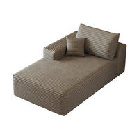 RÉCAMIERE DE-34721 linke Chaiselongue Kamel - Sandfarben, Textil (95/83/175cm) - ComfortXL