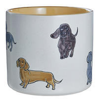 BLUMENTOPF Dog Lover Dackel - Beige, Keramik (18cm) - Butlers