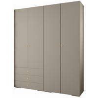 GARDEROBEN-SET 236,7/200/47 - Kaschmir/Goldfarben, Holz/Kunststoff (200/236.7/47cm) - Abiks Möbel