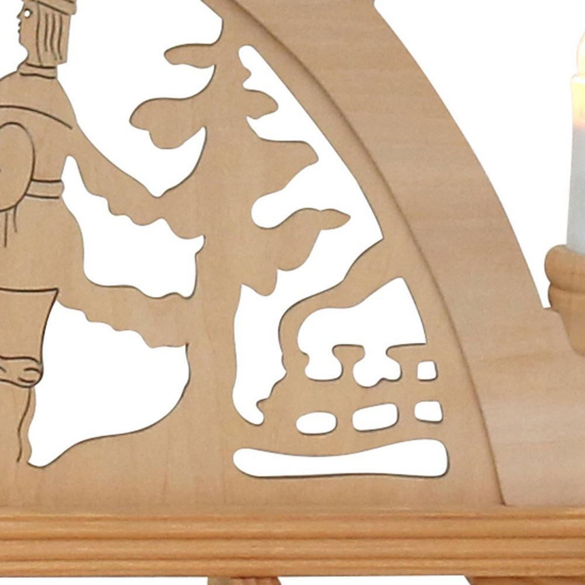 SCHWIBBOGEN Pyramide Bergmänner 7-flammig - Multicolor, Holz (0.1/1/0.1cm) - Dekoteam24