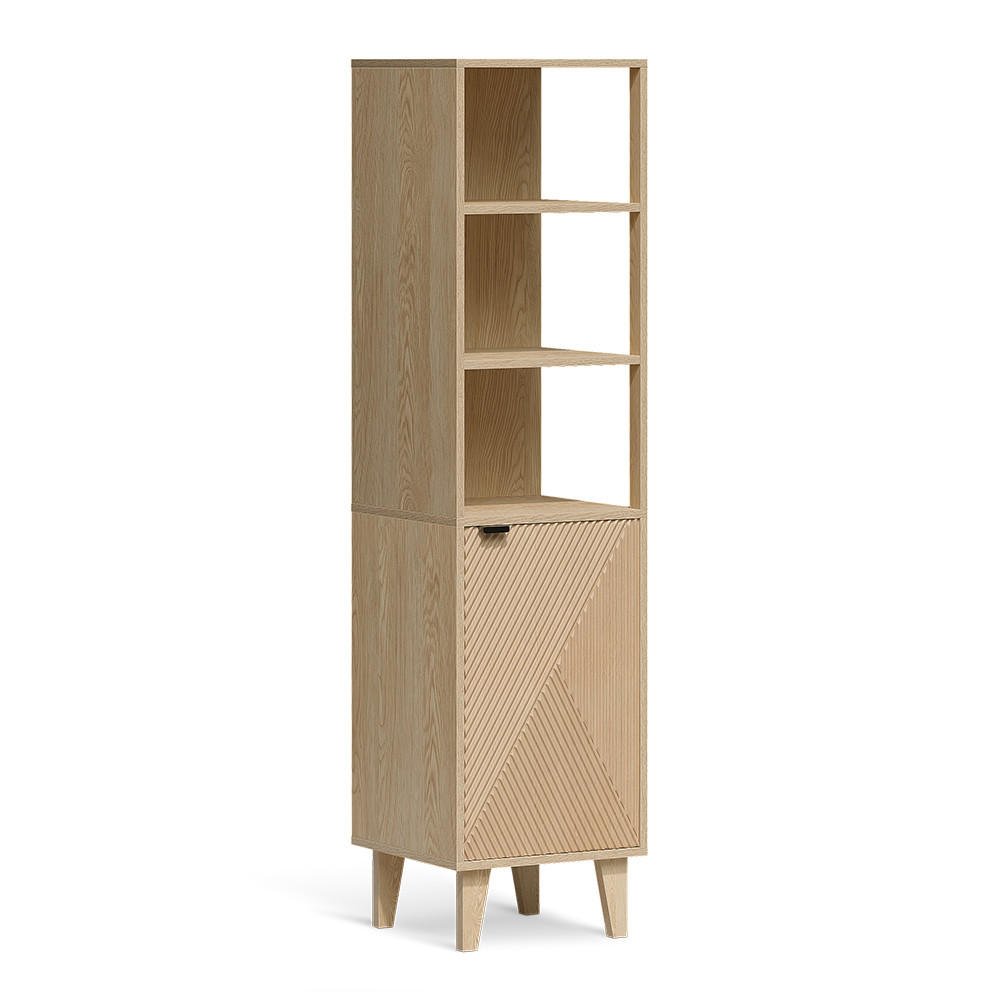 HOCHSCHRANK Arven, Eiche, 40 x 160 cm - Eichefarben, Holzwerkstoff (40/160/40cm) - Vicco
