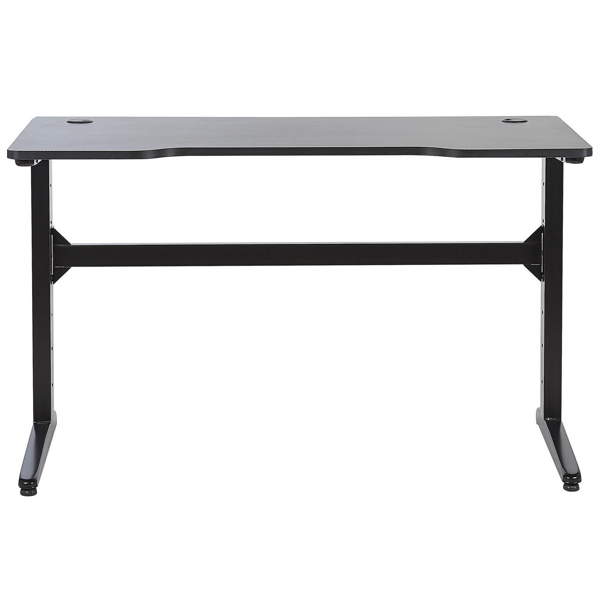 SPIELTISCH schwarz 120/60/73 cm Dexter - Schwarz, Holzwerkstoff (60/120/73cm) - Beliani