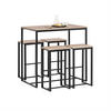 BARTISCH + 2 x BARHOCKER - Naturfarben, Holzwerkstoff (100/96/60cm) - SoBuy