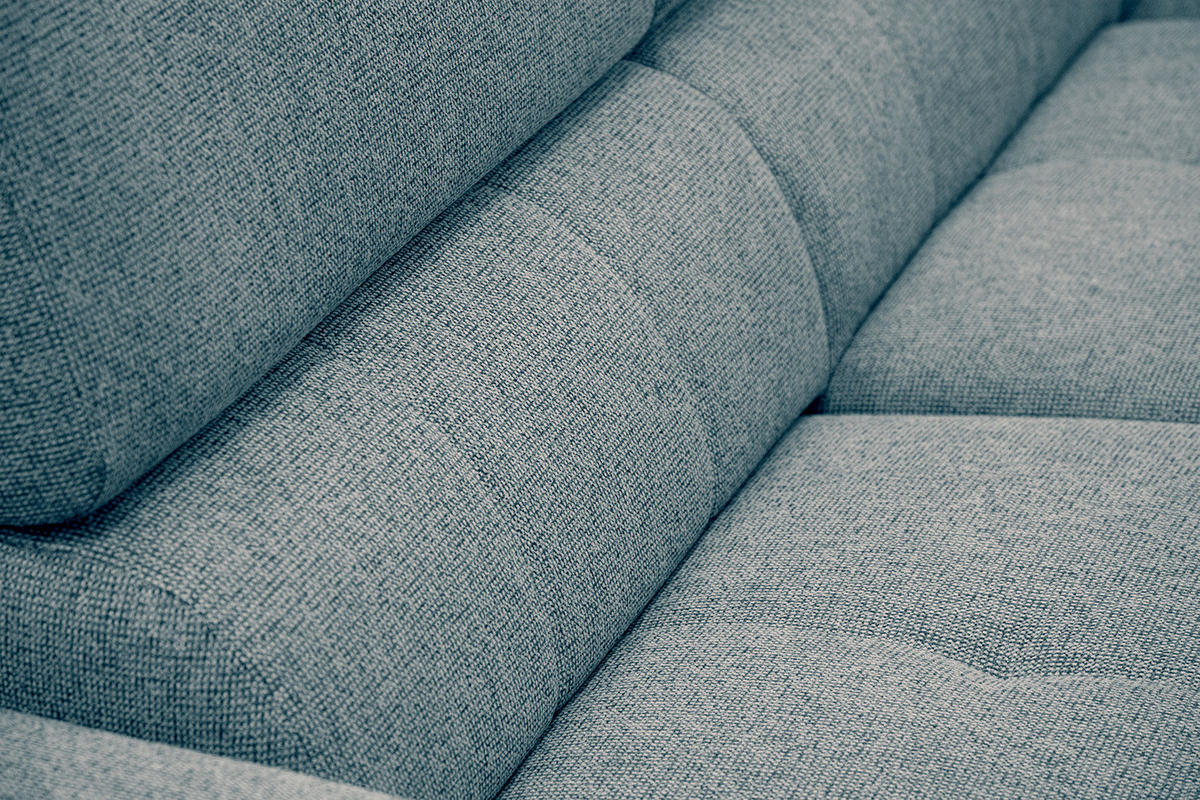 ECKSOFA FIERO 5-Sitzer, mintgrün - Schwarz/Mintgrün, Holzwerkstoff/Textil (269/158cm) - Courtois Laville