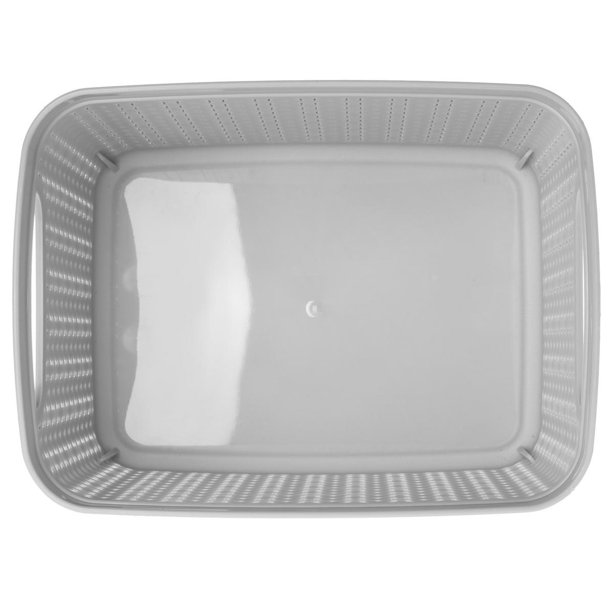 PLASTIKKORB 3,3 l, grau - Grau, Kunststoff (14/19cm) - KADAX