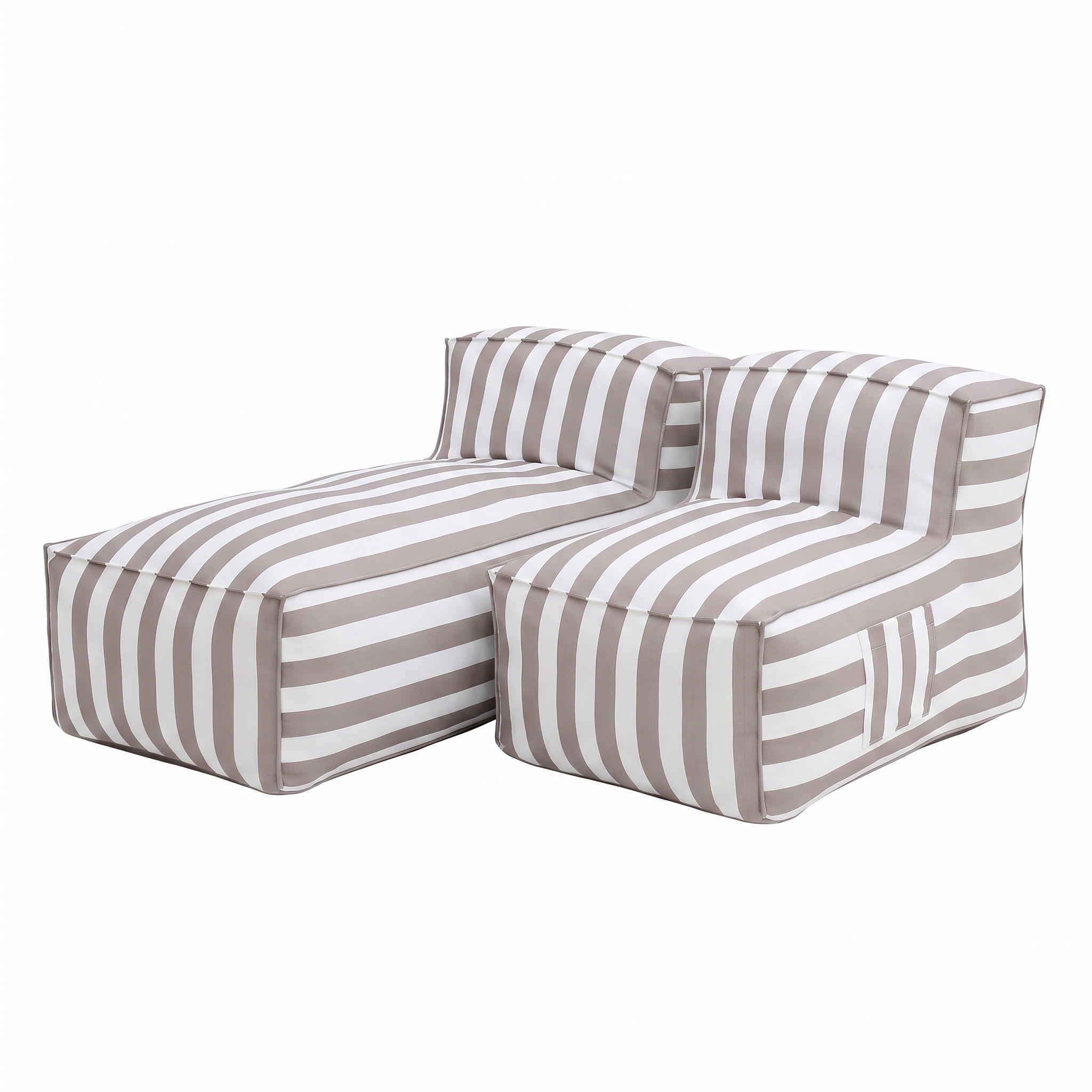 GARTENLOUNGE-SET SOFT SET 1 Beige - Beige, Textil - Muffo