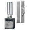 GARDEROBE Pino Avola-Anthrazit - Anthrazit, Holzwerkstoff (130/185/36cm) - Vladon