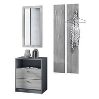 GARDEROBE Pino Avola-Anthrazit - Anthrazit, Holzwerkstoff (130/185/36cm) - Vladon