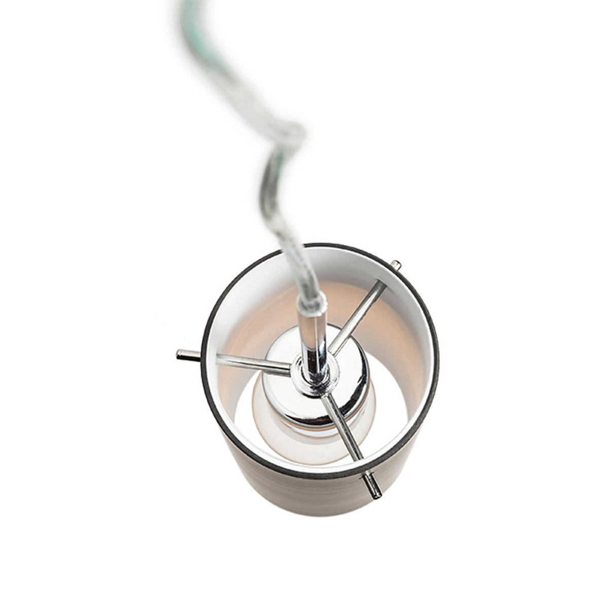 PENDELLEUCHTE SANSSOUCI I Matt schwarz 42 W - Schwarz, Metall (30/30/120cm) - Rendl