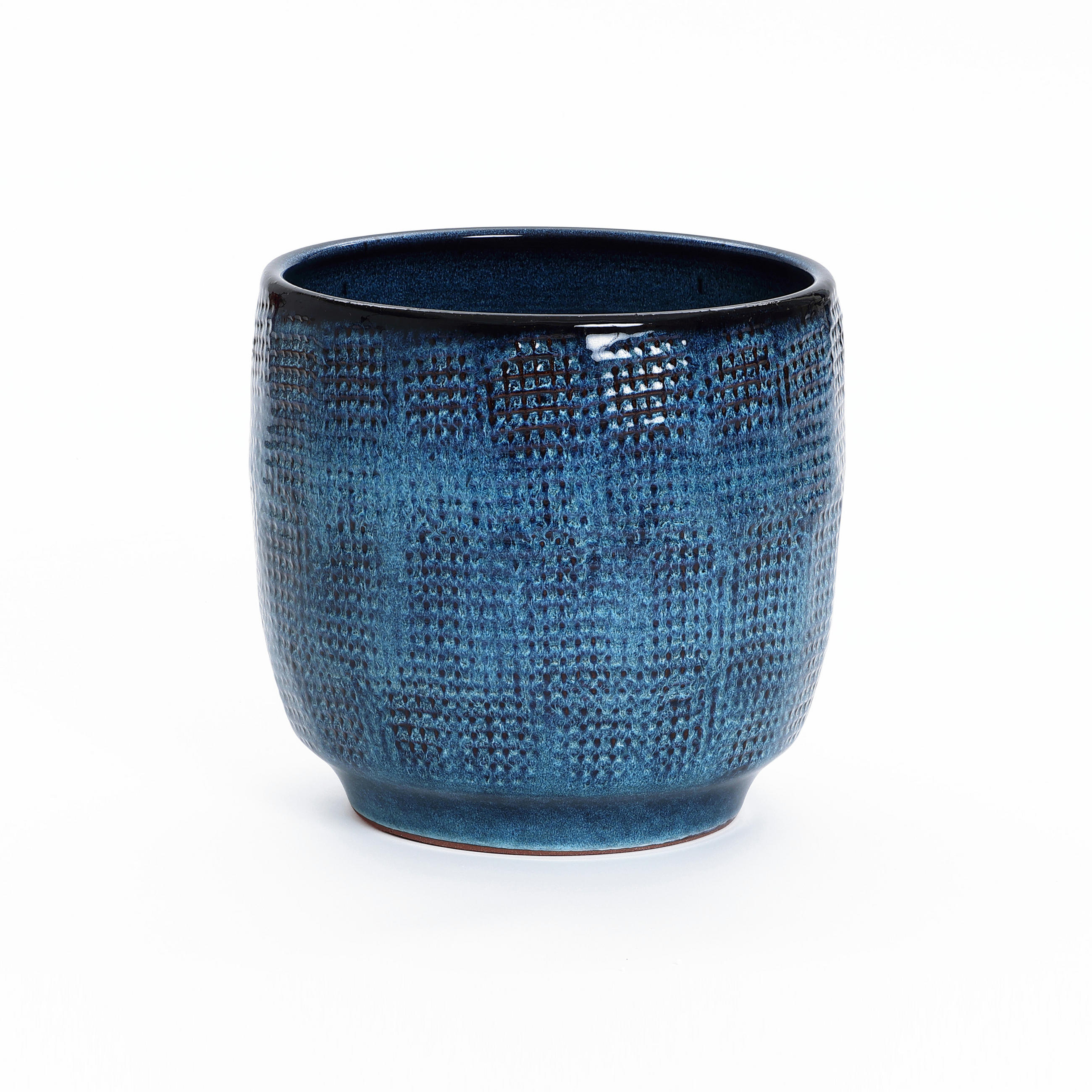 ÜBERTOPF Keramik Blau 30x28cm - Blau, Keramik (28cm) - Hometopia