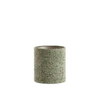 LAMPENSCHIRM Osire Grün 25/25/27 cm - Grün, Textil (25/25/27cm) - Light & Living