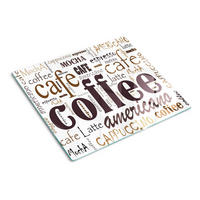 GLASPLATTE 60x52 cm Kaffee - Braun, Glas (60/0.4/52cm) - TULUP