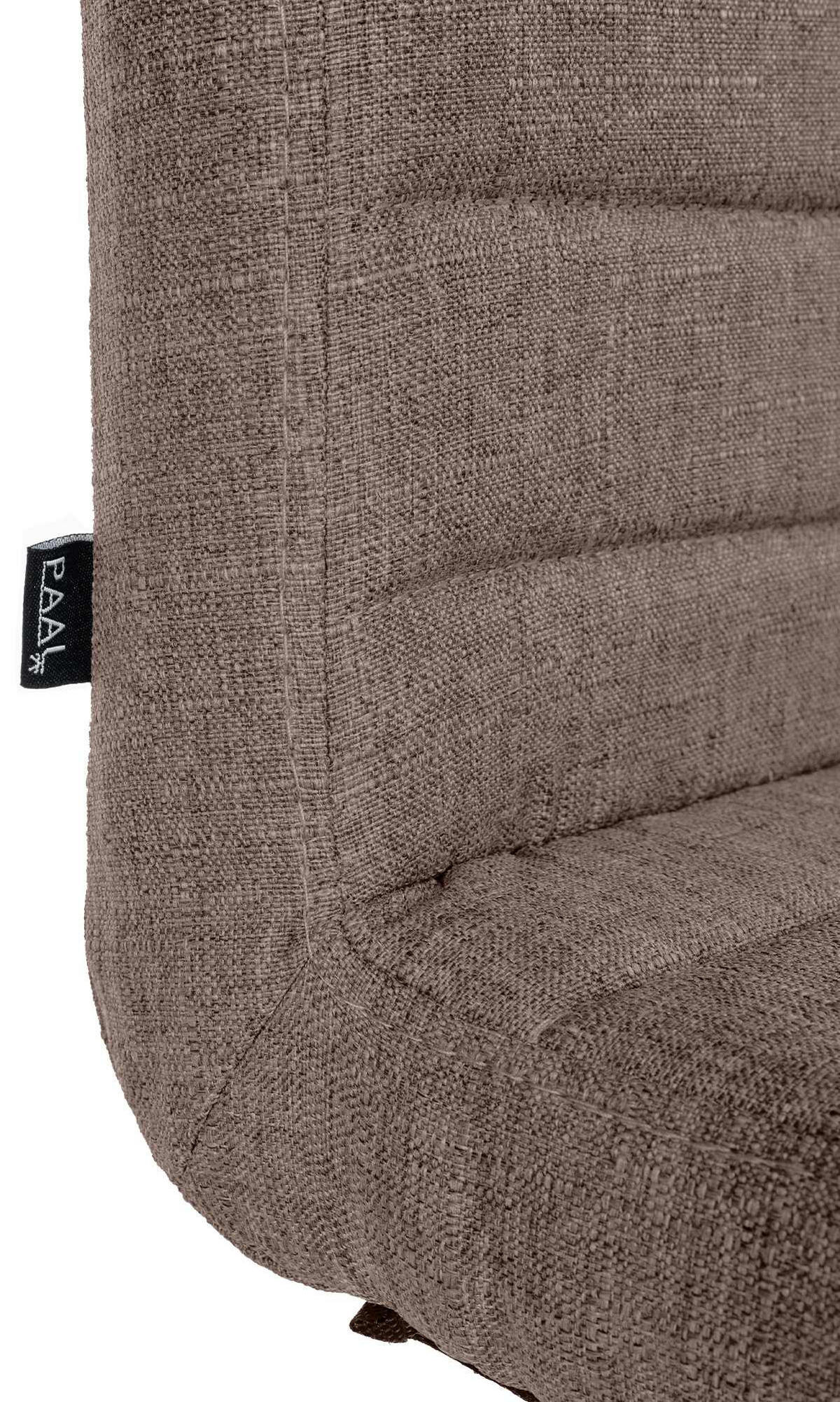 DREHSTUHL 2er Set Stoff taupe - Taupe/Chromfarben, Textil/Metall (44/81/60cm) - CLP