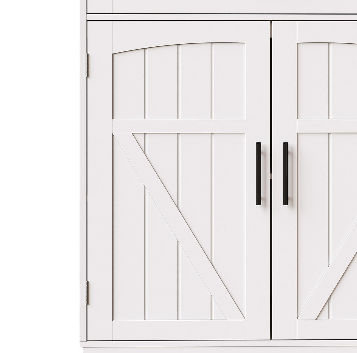BUFFET 110/180/38 cm Weiß aus MDF und Metall mit LED-Leiste und Steckdosenleiste - Weiß, Holzwerkstoff (38/180/110cm) - OKMYHOME
