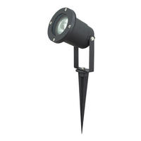 LED AUSSENLEUCHTE Aluminium Schwarz - Schwarz, Glas (9.2/9.2/31.5cm)