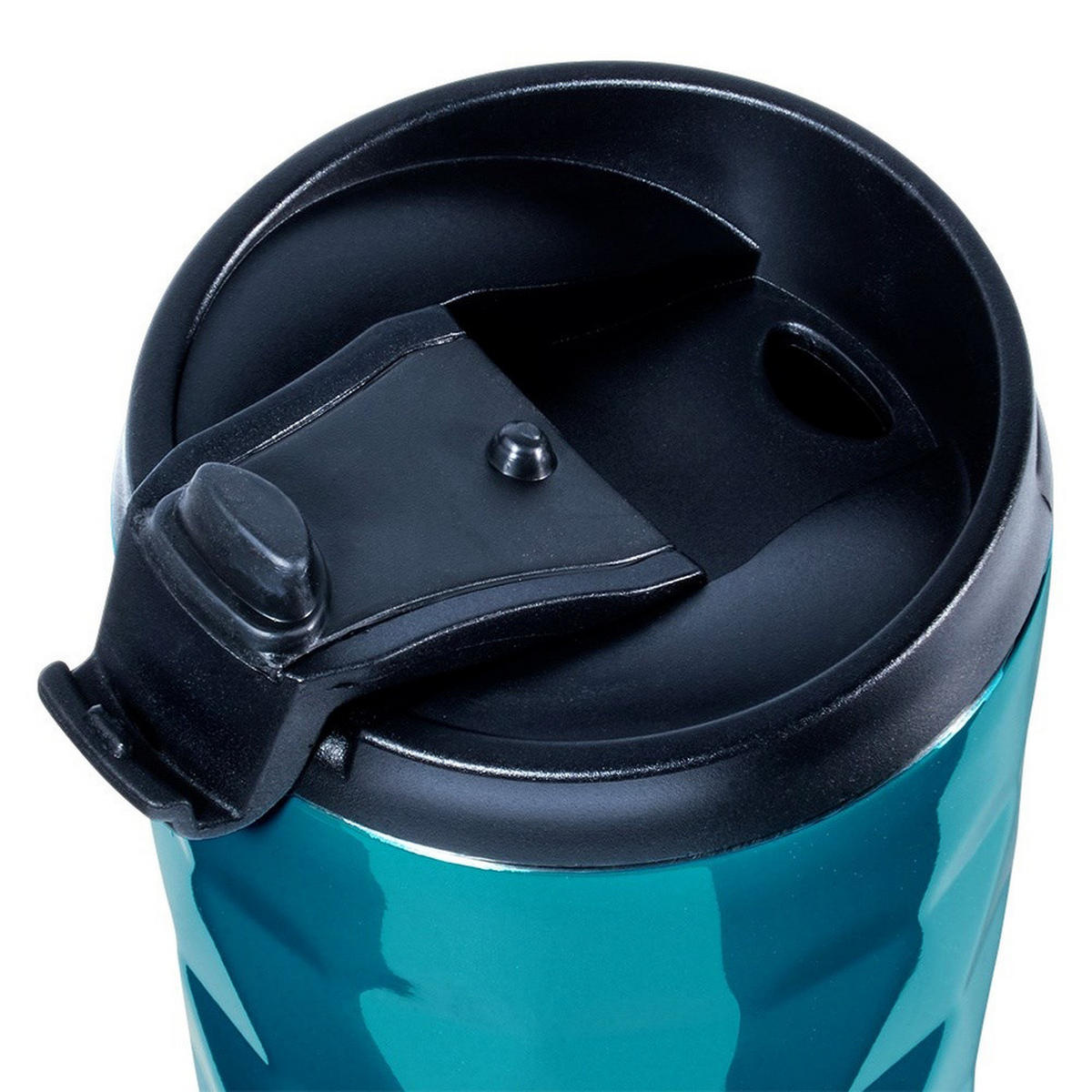 THERMOBECHER Edelstahl Soft-System 430 ml Blau - Blau, Metall (0.43L) - Orion 
